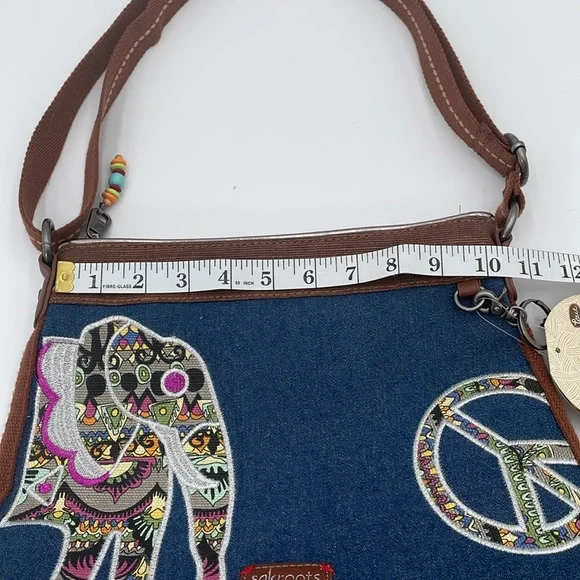 Sakroots One World Elephant Purse Adjustable Strap Artist Boho Bag Peace - NEW‎ - Picture 12 of 16
